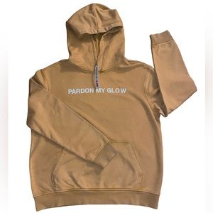 Pardon My Glow Washed Hoodie | Golden Yellow